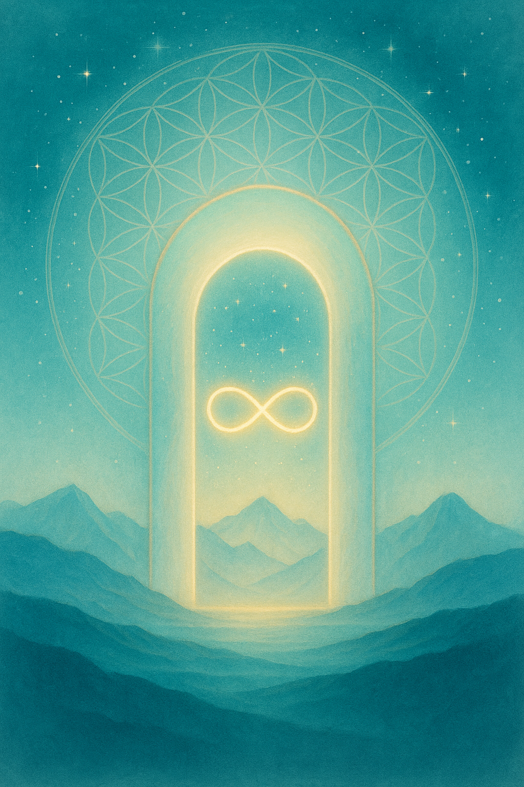 Lysportalen i det uendelige landskapet